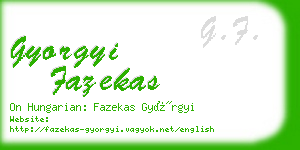 gyorgyi fazekas business card
